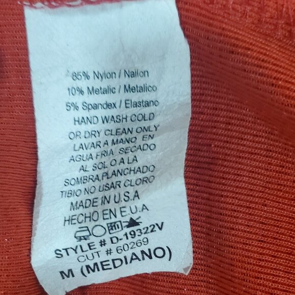 SYMPHONY RED GLITTER GLAMOROUS COCKTAIL WRAP DRESS SIZE M - Picture 2 of 9